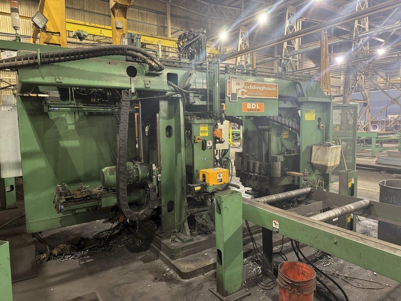 PEDDINGHAUS BDL-1250/9 DRILL LINE WITH GERNETTI ROBERTO SAW. STOCK # 1213525