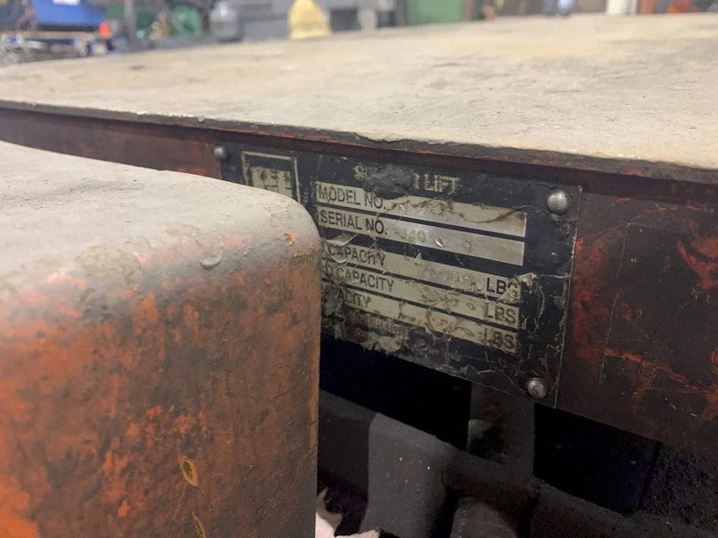 6,000 LBS PESTO SCISSOR LIFT TABLE: STOCK #72504