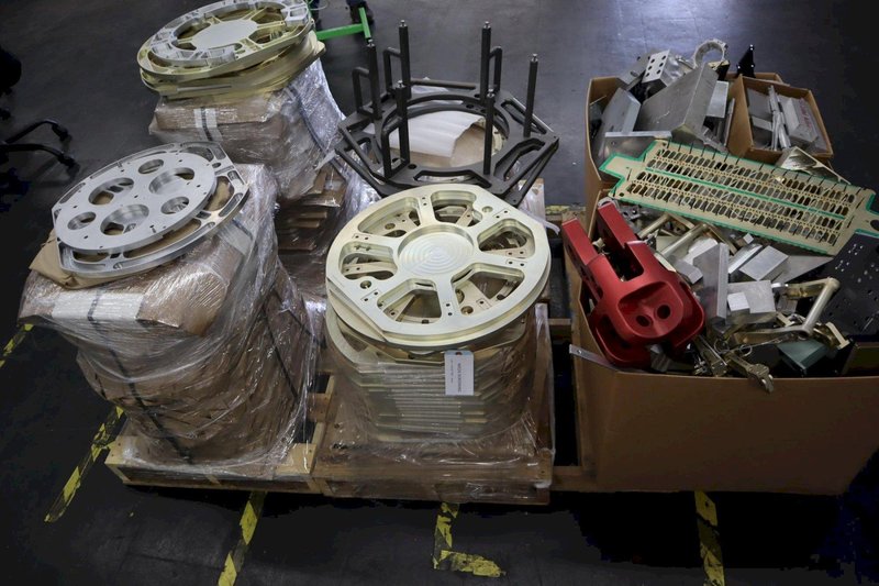 Pallets of Aluminum Scrap Parts and Some Steel Hardware- Auction Item