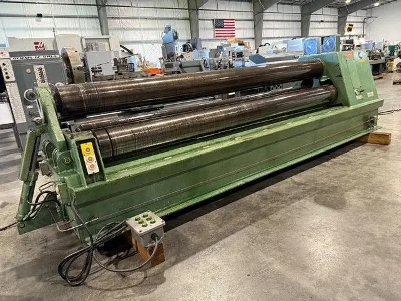 ROUNDO PS-255 10’ x ½” 3 Roll Plate Bending Roll 1988’ #7675