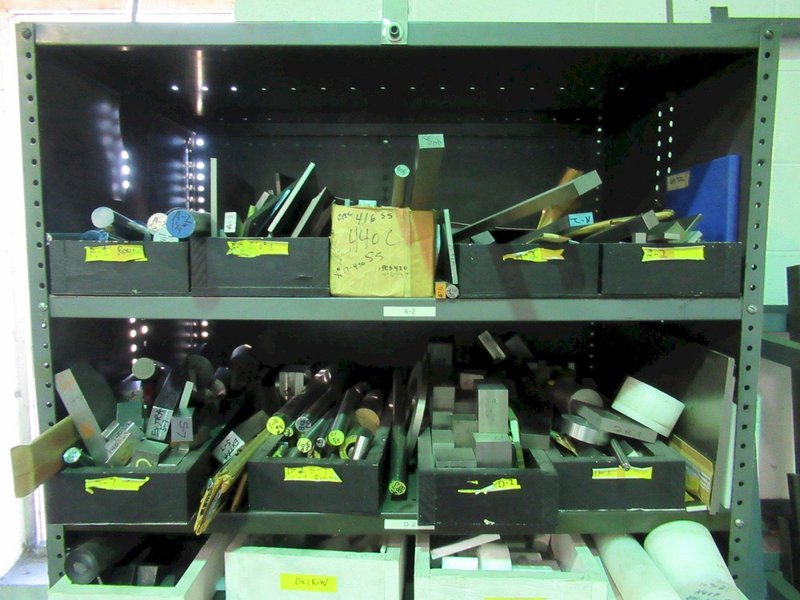 Metal Cabinet with Contents Including Assorted Round Bar, Flat Stock and MORE!- Auction Item