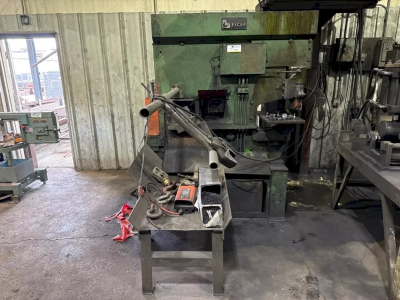 110 TON FICEP HELLER MODEL #UH 1105 HYDRAULIC IRONWORKER: YOBRO #25187