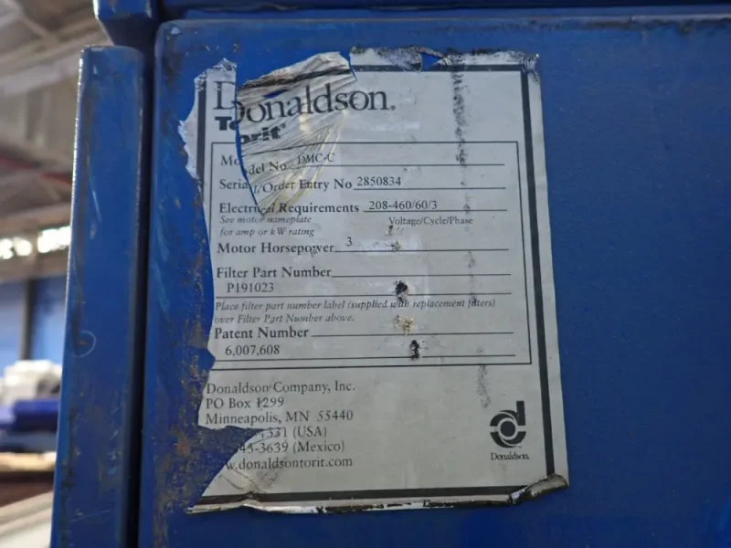 DONALDSON TORIT MIST COLLECTOR   -  DMC-C