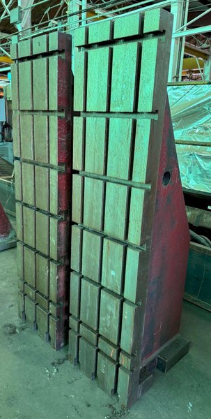 (2) 20&quot; x 78&quot; Angle Plates, (3) Vert T-Slots, (7) Horiz T-Slots