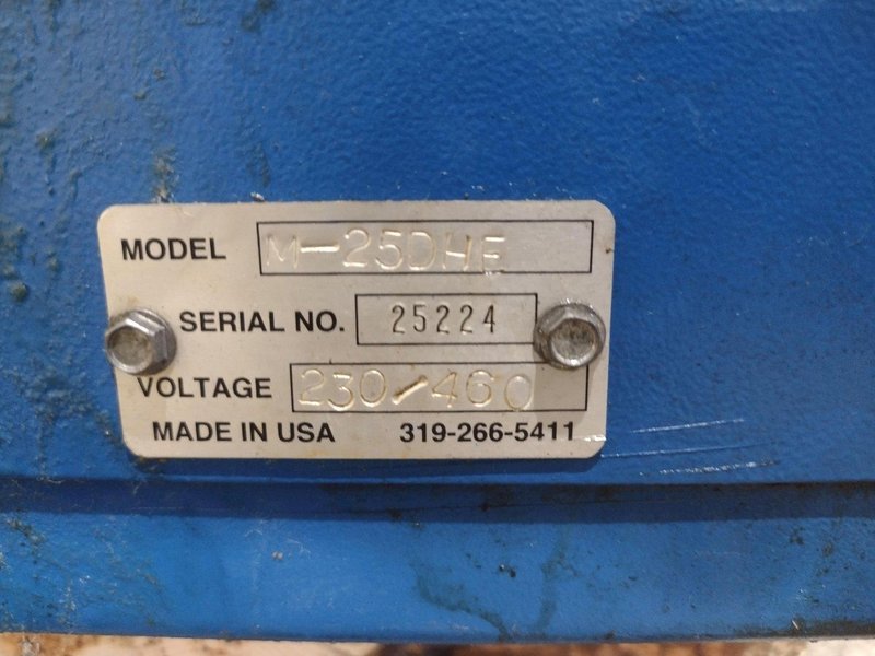 2500 CFM AIR KING MODEL #M-25DHE AIR FILTRATION UNIT W/ STAND: STOCK #23529