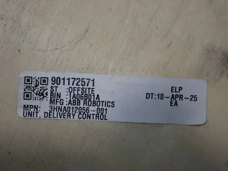 ABB DELIVERY CONTROL UNIT  -  3HNA012056-001