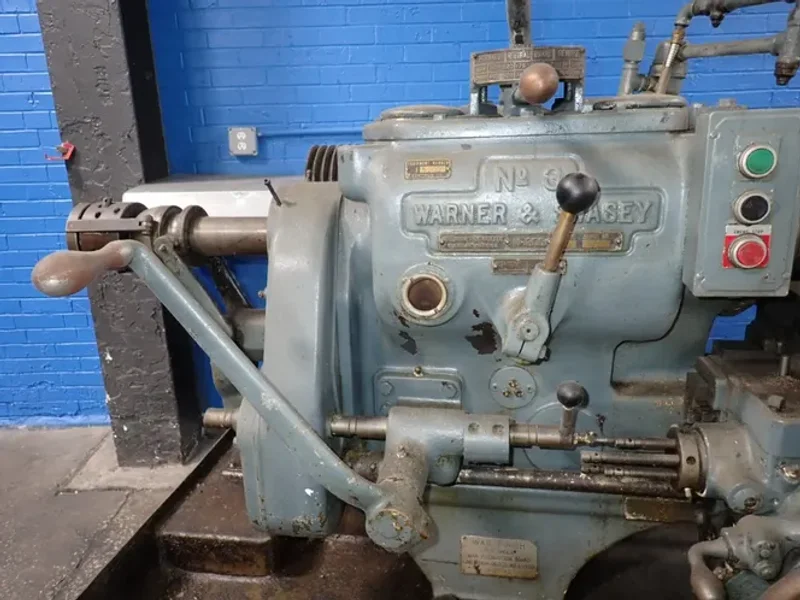 WARNER &amp; SWASEY 16" SWING TURRET LATHE  -  NO. 3