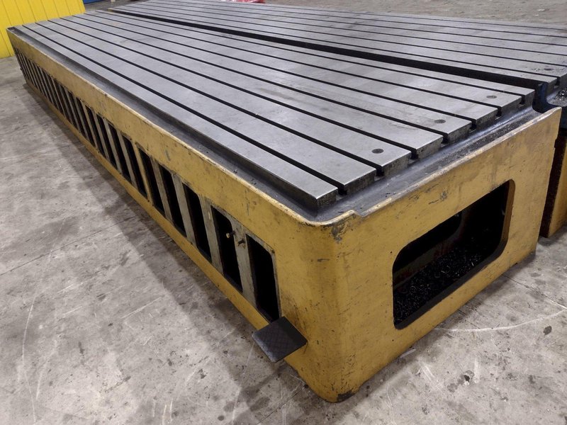 270” X 92” HEAVY DUTY T-SLOTTED SET-UP TABLE: STOCK #22996