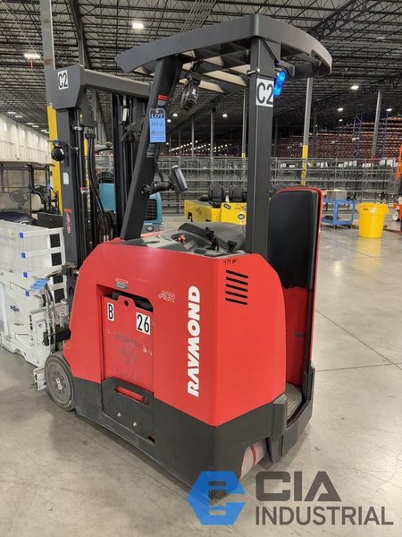 2021 - 3,000 LB. RAYMOND MODEL 415-C30TF STAND-UP ELECTRIC FORKLIFT