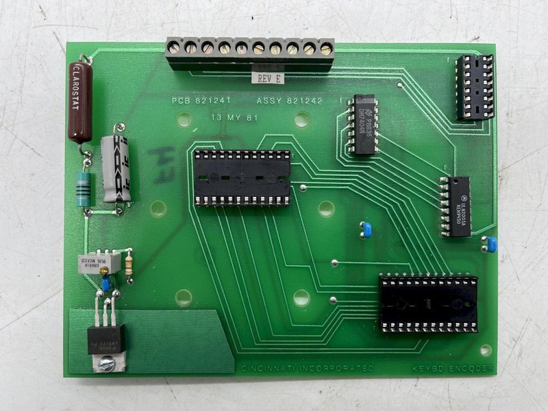 PCB 821241 REV E CINCINNATI INC ASSY 821242 [KEYBD ENCODER] STOCK #16087