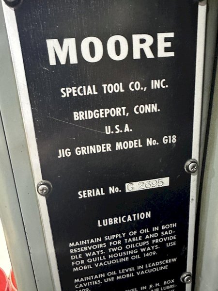 Moore G18 CNC Jig Grinder