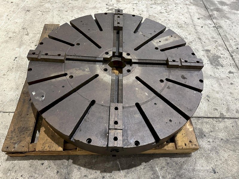 42” DIAMETER 4-JAW LATHE CHUCK WITH T-SLOTS: STOCK #21773