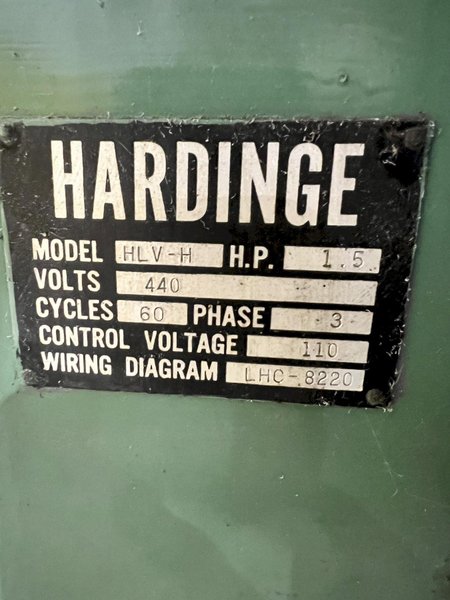 11" x 18" HARDINGE MODEL HLV-H HIGH PRECISION TOOLROOM LATHE: STOCK #20681