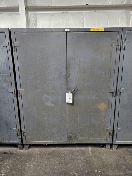 60" WIDE X 24" X 78" STRONGHOLD 2 DOOR HEAVY DUTY STORAGE CABINET: YOBRO #25389