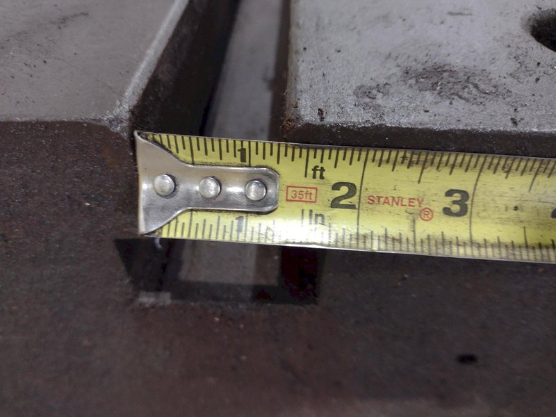 12&#039; X 4&#039; X 14&quot; T-SLOTTED FLOOR PLATE: STOCK  #23502