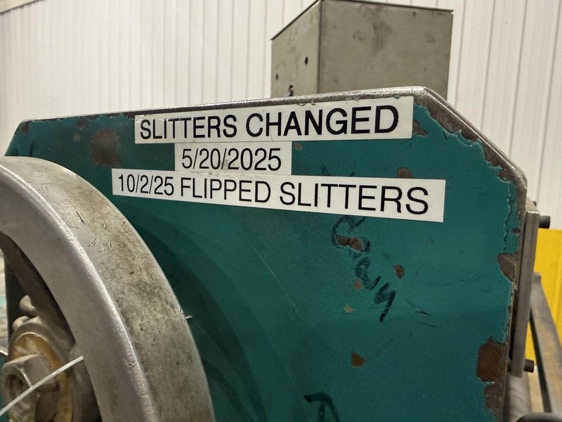 60" x 16 GAUGE IOWA MODEL #GAF60-6 COIL SLEAR (SLITTING &amp; CUT-TO-LENGTH) LINE, WITH UNCOILERS &amp; SIDE PUNCHING / NOTCHING: YOBRO #24552