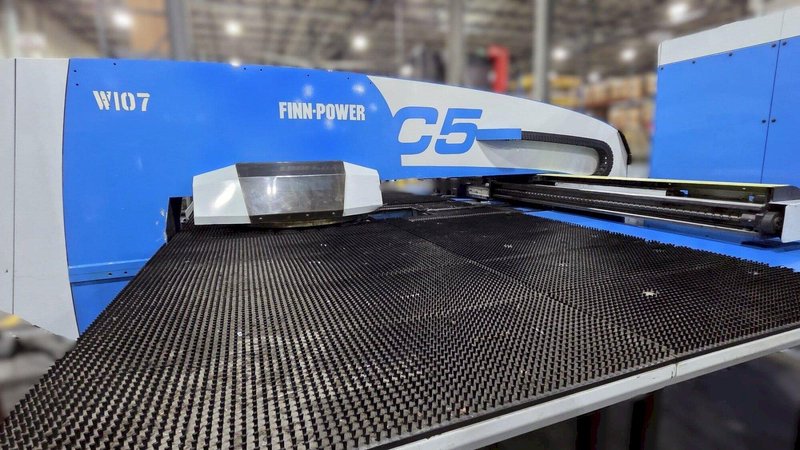 33 Ton Finn-Power C5 Turret Punch, 2008 – 8 Auto Index Stations