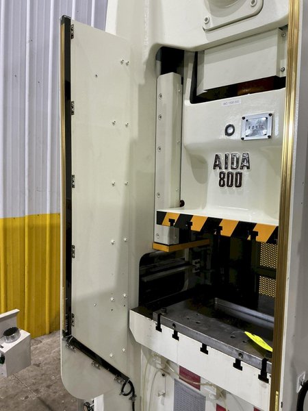 88 TON AIDA MODEL #DSF-N1-800 GAP FRAME SERVEPRO SERVO PRESS 6.3” STROKE 2015 : YOBRO #25100