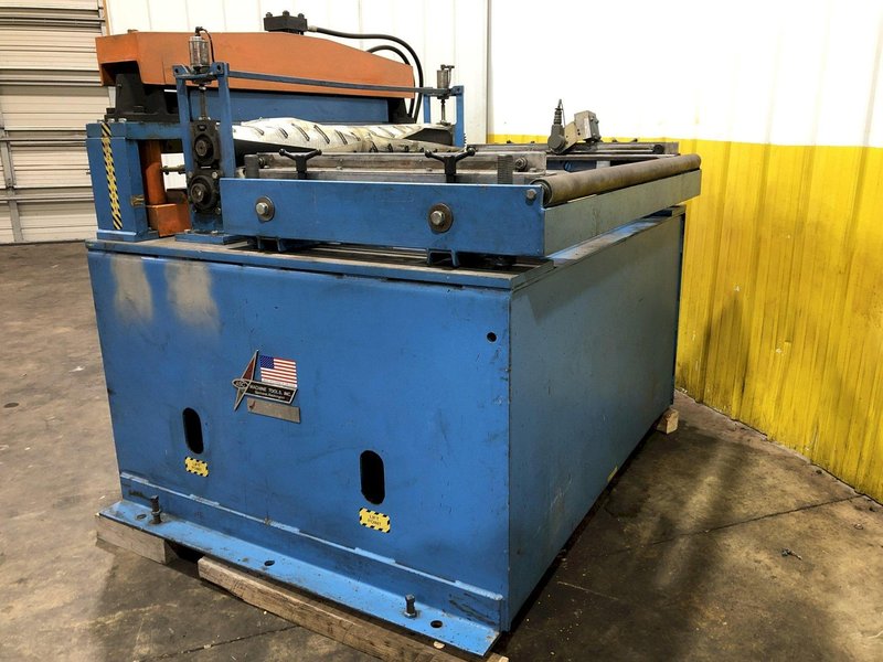 48" ASC PRECUT FRONT END COIL SHEAR &amp; FEEDER ROLLS: STOCK #17064