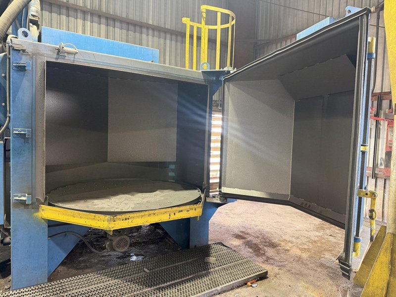 72” TABLE PANGBORN MODEL 6LK-7 ROTOBLAST SHOT BLAST MACHINE: YOBRO #25134