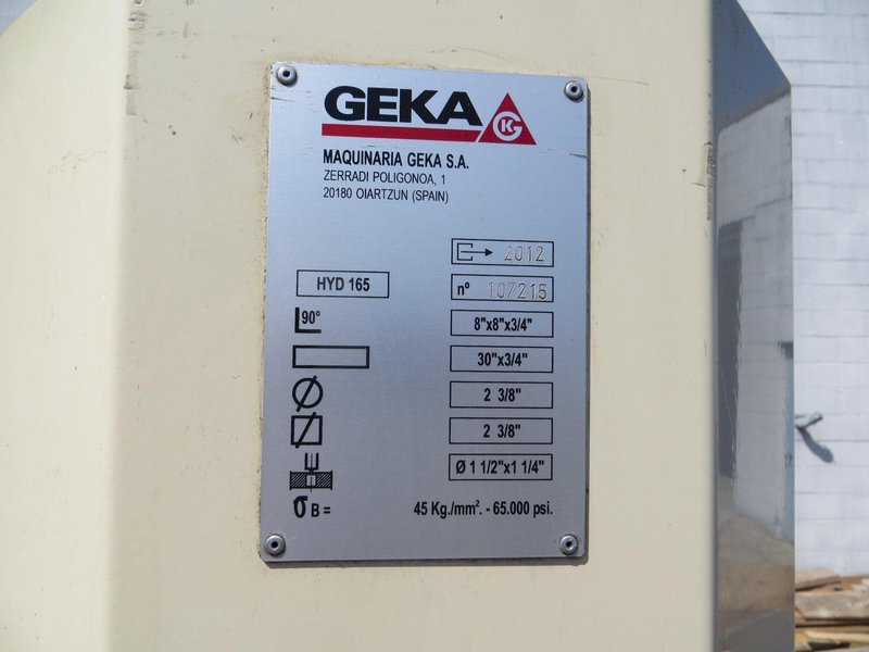 185 Ton Geka Hydraulic Ironworker Model 165S