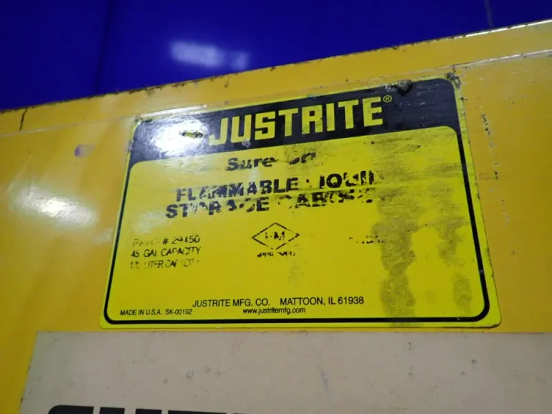 JUSTRITE 45 GALLONS / 43" X 18" X 65" FLAMMABLE CABINET  -  29450