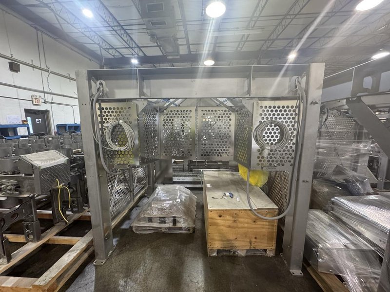 Tortilla Unstacking/Placing System w/ twin ABB IRB 1200 hygienic robots, 2022 – never used-sanitary wash down