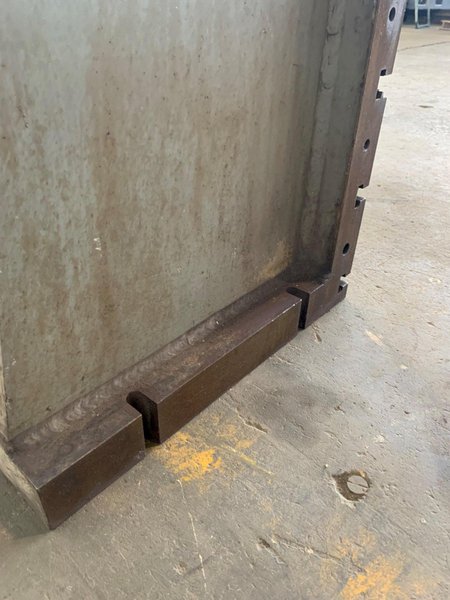 18&quot; WIDE X 72&quot; TALL X 20&quot; DEEP T-SLOTTED ANGLE PLATE. STOCK # 0365224