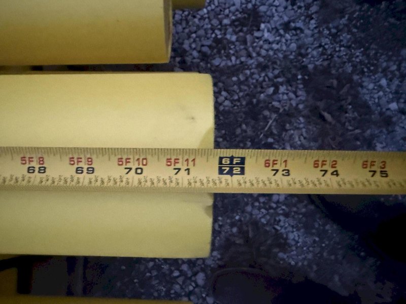 (20) 6' LONG x 36" HIGH IDEAL SHIELD TWO LINE PLASTIC COATED HEAVY DUTY GAURDRAIL BARRIER: YOBRO #24874