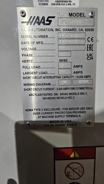 2021 HAAS UMC-500SS | Machining Centers, Horizontal, (5-Axis or More)