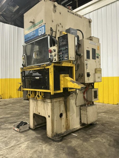 66 TON KOMATSU MODEL #OBS60-3 GAP FRAME PRESS 6.3" STROKE &amp; 6" SONORUKA COIL FEED LINE: YOBRO #25937