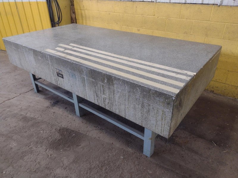 8&#039; X 4&#039; X 14&quot; ROCK OF AGES PRECISION LAYOUT INSPECTION GRANITE TABLE: STOCK #23795