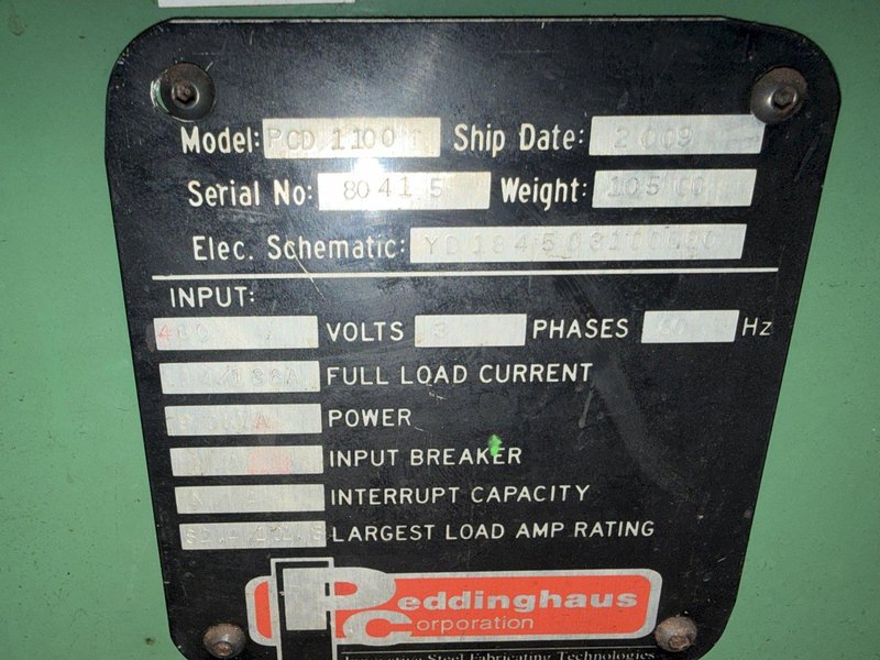 PEDDINGHAUS MODEL #PCD1000 3 AXIS BEAM DRILL LINE : YOBRO 25848