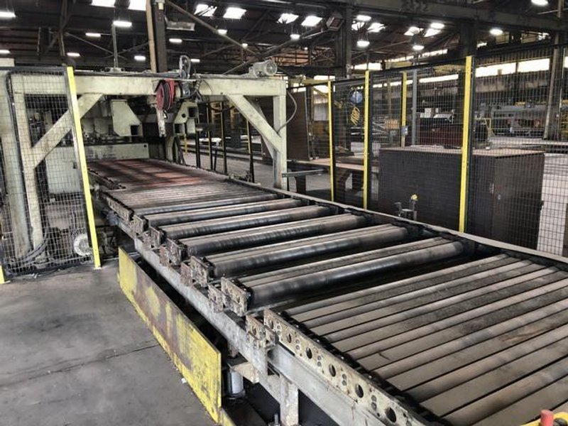 60" x 12' Cooper Weymouth Stacker with Scissor Table (Year 2011)