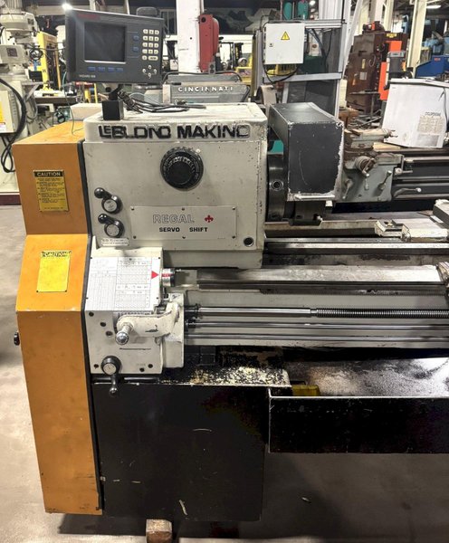 19" x 54" Leblond Makino Lathe Servo-Shift 25-1000 RPM, 3" Hole, Inch/mm, Taper, 10 HP
