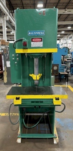 20 TON DENISON MODEL #FH20 HYDRAULIC GAP FRAME PRESS 12&quot; STROKE: YOBRO #24080