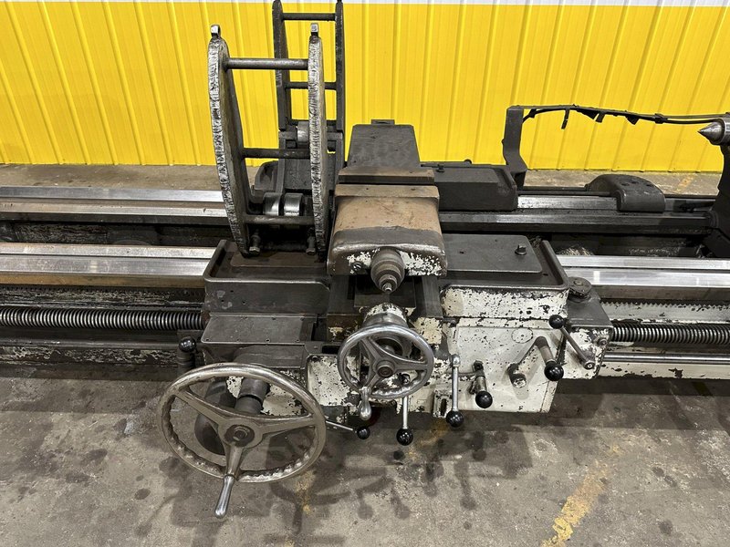 32" X 168" AMERICAN PACEMAKER HEAVY DUTY ENGINE LATHE, 3" HOLE: STOCK #20075