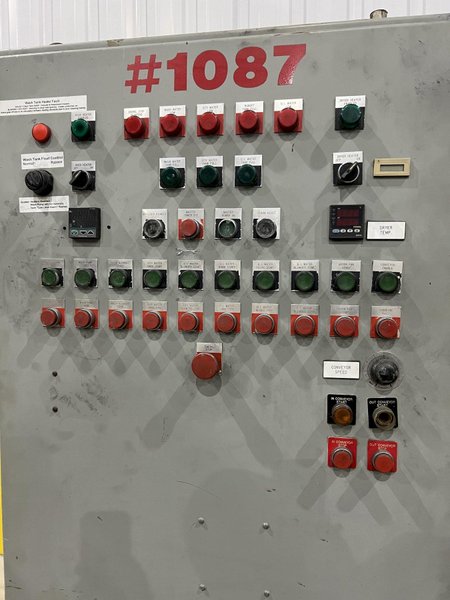 3 STAGE X 36&quot; X 18&quot; WALSH MODEL #AOE286 STEEL MESH-BELT PASS-THROUGH STAINLESS WASHER: STOCK #20166