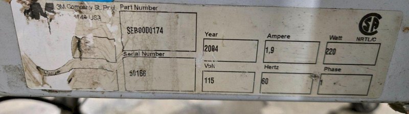 3M SEB0000174 BOX SEALING MACHINE USED