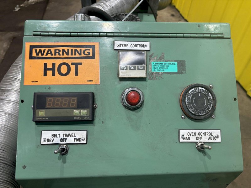 12&quot; X 84&quot; JN MACHINE CONVEYORIZED OVEN W/ TRI-MIST UNIT: STOCK #21697