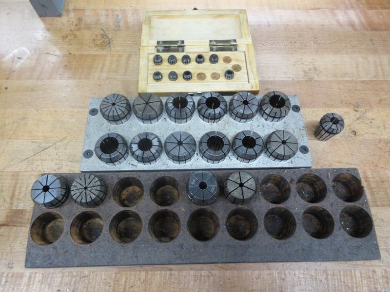 ER32 and ER11 Split Collets in Divider Racks- Auction Item