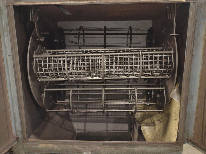 11.4 CU FT A-E-S MODEL #STEELABRATOR B-150 SHOT BLAST BARRELL TUMBLER MACHINE: STOCK #19315