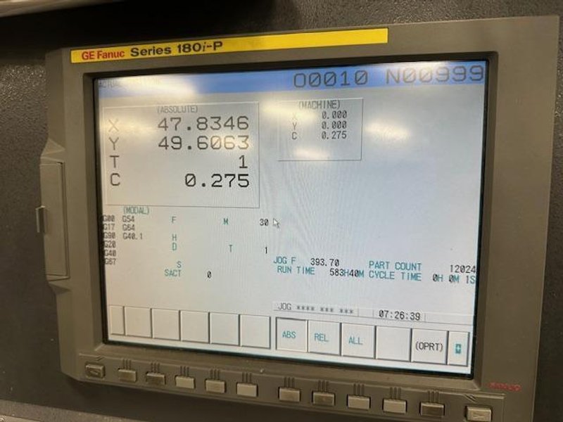 LVD Strippit S-1212 CNC Turret Punch, 20 Tons, 31 Station Turret - Thick, Auto Indexing, Brush Table, Fanuc 180i-P,  (Test Lab), New 2007