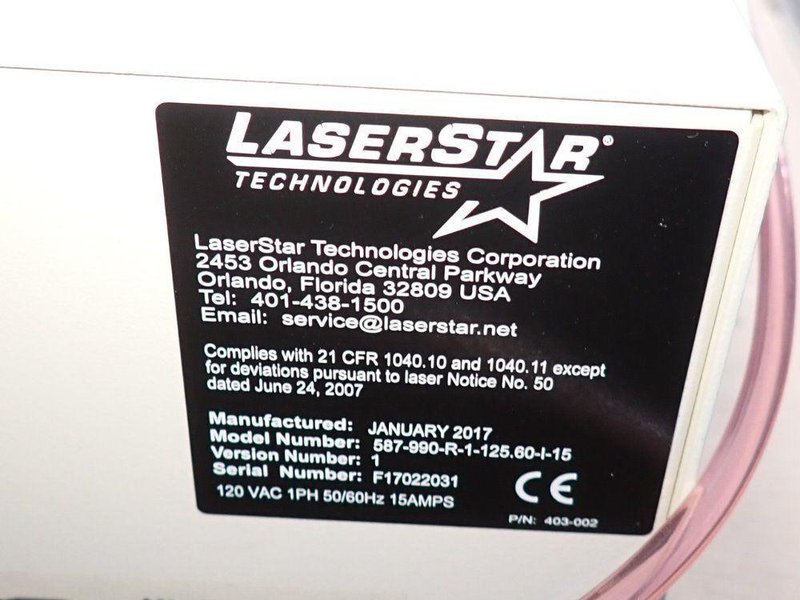 LASERSTAR TECHNOLOGIES CORPORATION LASER WELDER  -  587-990-R-1-125.60-I-15