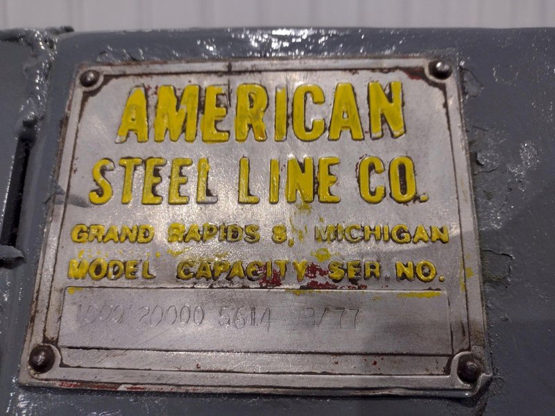 20,000 LBS X 60" AMERICAN MODEL 10 UNCOILER COIL REEL: YOBRO #24792