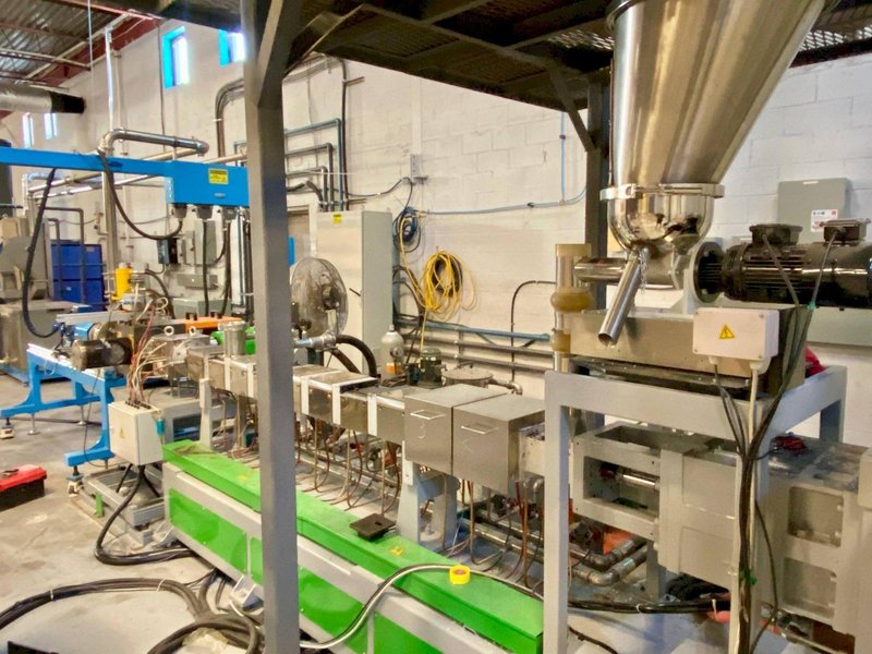 Xinda SHJ-65 Twin-Screw Compounding / Reactive Extrusion Line with Underwater Pelletizer, 2023
