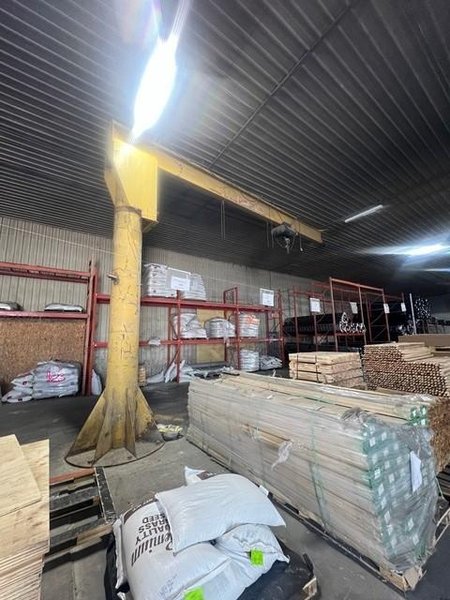 3/4 TON X 24' ARM X 20' HIGH RELIABLE JIB CRANE: YOBRO #24738