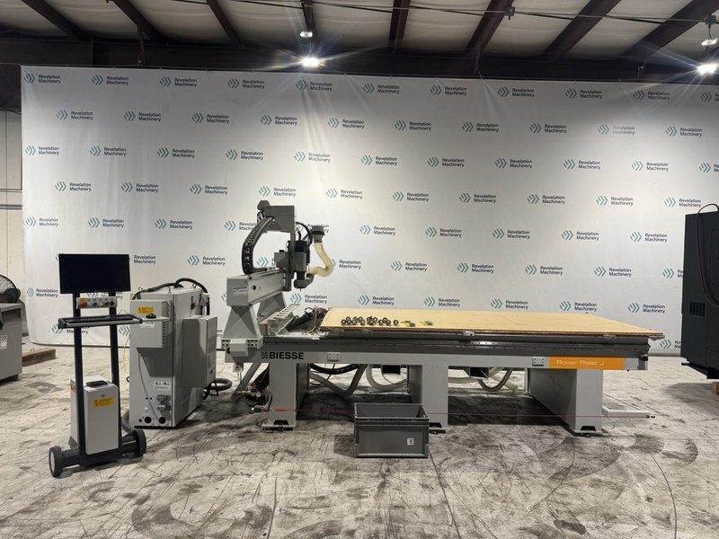 Biesse Rover Plast J FT 1530 5′ x 10′ CNC Router, 2021 – 12 HP Spindle, ATC, Vacuum Table