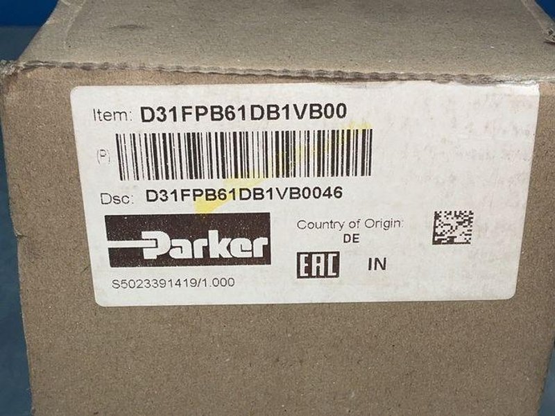 Parker Hydraulic Servo Valve - D31fpb61db1vb00