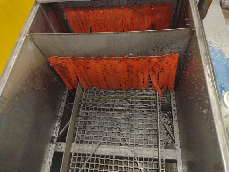 17034: 3 STAGE X 12&quot; WIDE FLO-MATIC MODEL #C20-2-1BELT CONVEYOR STAINLESS STEEL HEATED PARTS WASHER: STOCK #17034